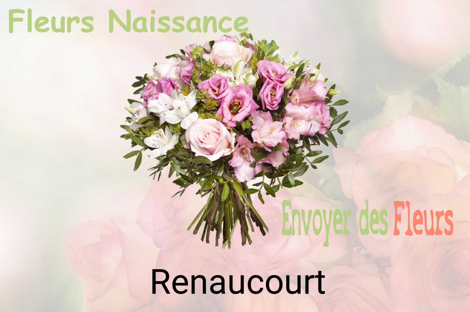 Bouquet de fleurs de naissance livré à Renaucourt